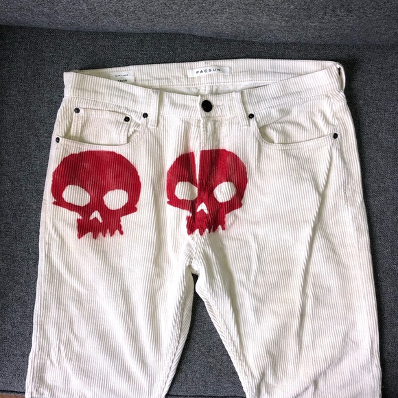 1 of 1, Half-evil inspired corduroy cut off shorts - Picture 1 of 4